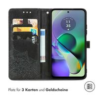 imoshion Mandala Klapphülle Motorola Moto G54 - Schwarz