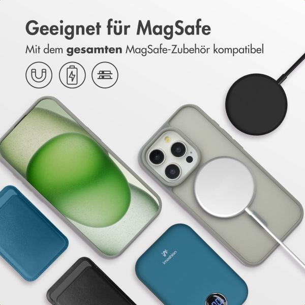 imoshion Color Guard Back Cover mit MagSafe Apple iPhone 15 Pro - Grau