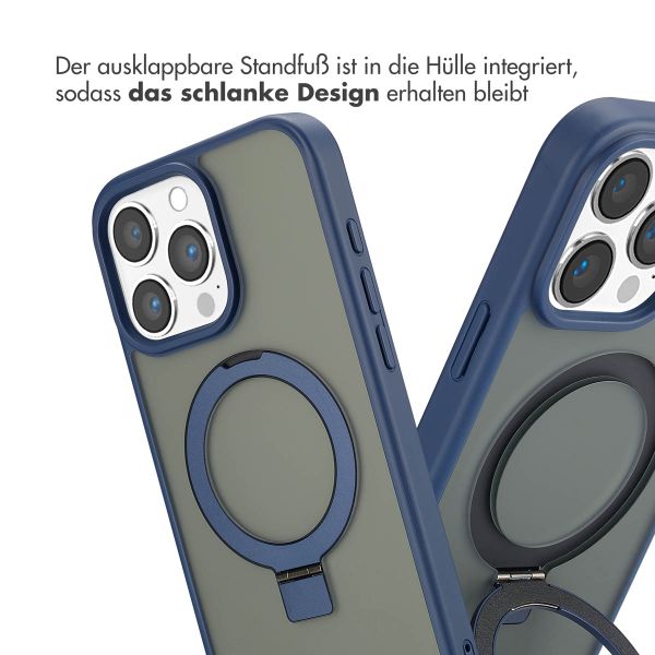 Accezz Ring Stand Backcover mit MagSafe Apple iPhone 16 Pro Max - Blau