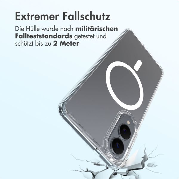 Accezz Xtreme Impact Backcover mit MagSafe Samsung Galaxy S25 Edge - Transparent