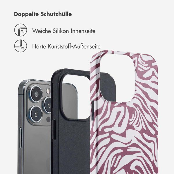 Selencia Vivid Back Cover Apple iPhone 13 Pro - Trippy Swirl Dark Rose