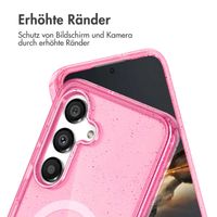 imoshion Sparkle Back Cover mit MagSafe für das Samsung Galaxy S25 - Glitzer Rosa