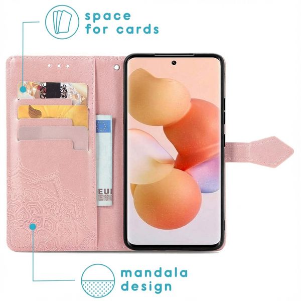 imoshion Mandala Klapphülle Xiaomi 12 / 12X - Rosé gold