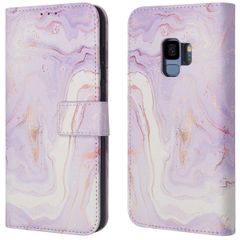 imoshion Design Klapphülle Samsung Galaxy S9 - Purple Marble