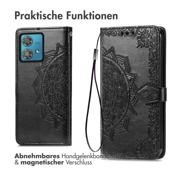 imoshion Mandala Klapphülle Motorola Moto G84 - Schwarz