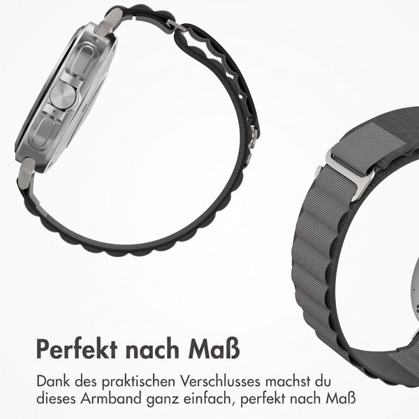 Accezz Nylon Alpine Armband für Samsung Galaxy Watch Ultra 2 (2026) / Ultra (2024/2025) - Dark Grey