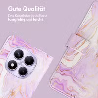 imoshion Design Klapphülle Xiaomi Redmi Note 14 Pro (4G) - Purple Marble