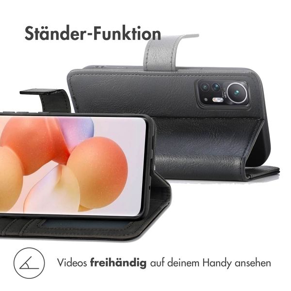 imoshion Luxuriöse Klapphülle Xiaomi 12 / 12X - Schwarz