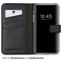 Selencia Echtleder Klapphülle Apple iPhone 11 - Schwarz