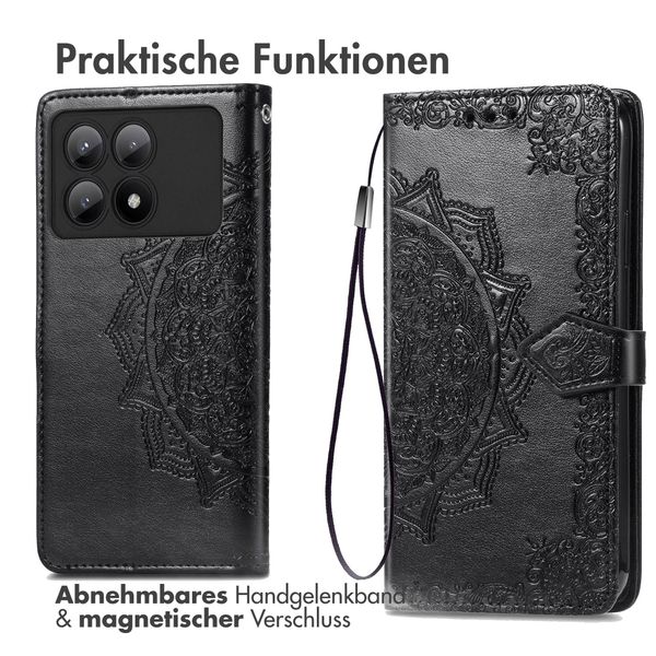 imoshion Mandala Klapphülle Xiaomi Poco X6 Pro - Schwarz