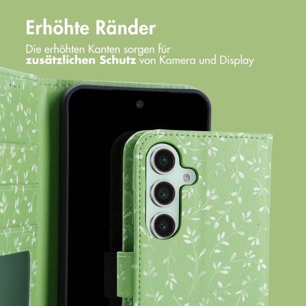 imoshion Design Klapphülle für das Samsung Galaxy S25 - Green Flowers