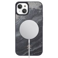 Woodcessories Bumper Case MagSafe für das iPhone 15 - Stone Camo Gray Black