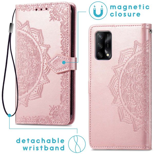 imoshion Mandala Klapphülle Oppo A74 (4G) - Rosé gold