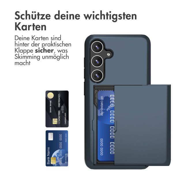 imoshion Backcover mit Kartenfach für das Samsung Galaxy S24 Plus - Dunkelblau