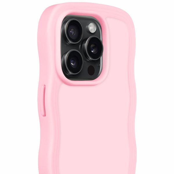 Holdit Wavy Case für das iPhone 15 Pro Max - Pink