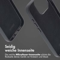 Accezz MagSafe Leather Backcover für das iPhone 15 Pro - Onyx Black