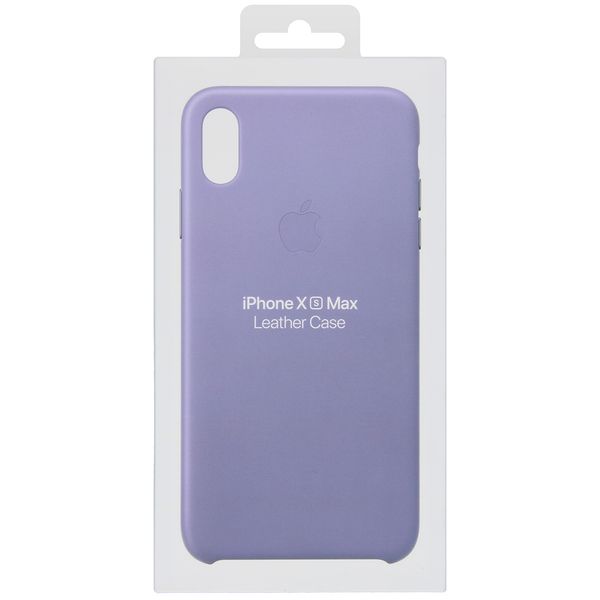 Apple Leder-Case Lila für das Apple iPhone Xs Max