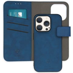 imoshion Entfernbare 2-1 Luxus Klapphülle Apple iPhone 15 Pro - Blau