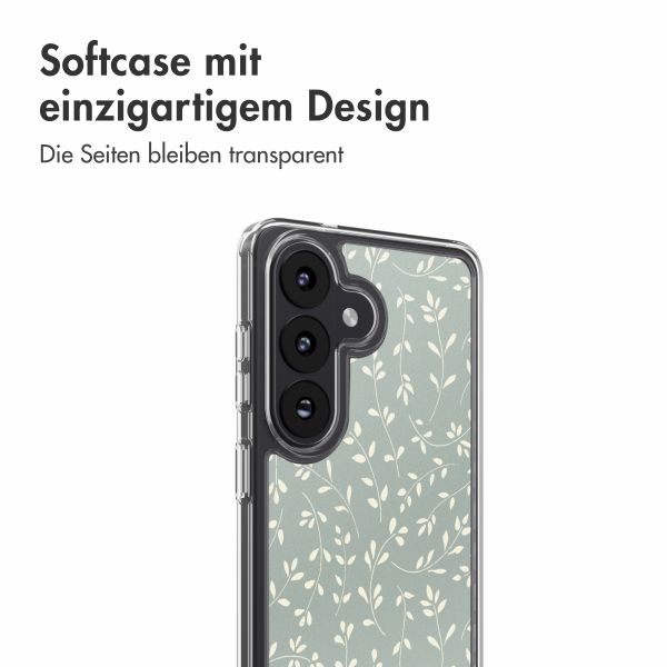 imoshion Design Hülle Samsung Galaxy S26 - Smoke Green Flowers
