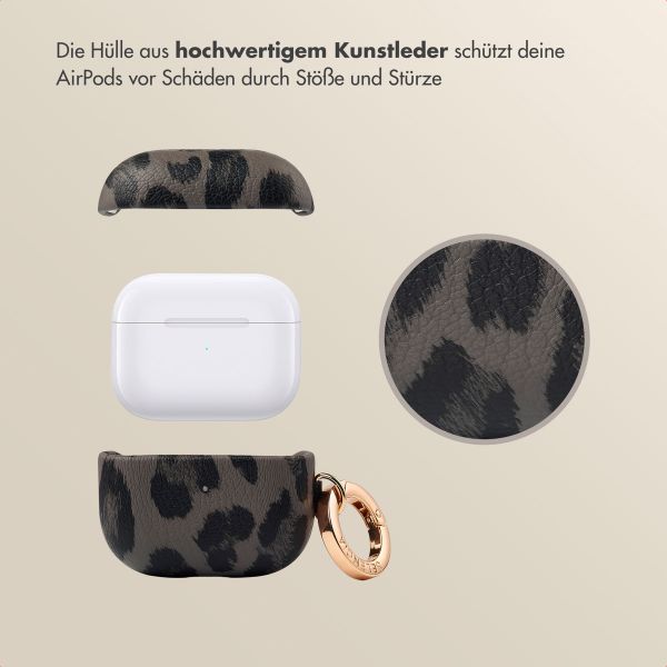 Selencia Sabi Case Apple AirPods 3 - Leopardenmuster - Midnight Black