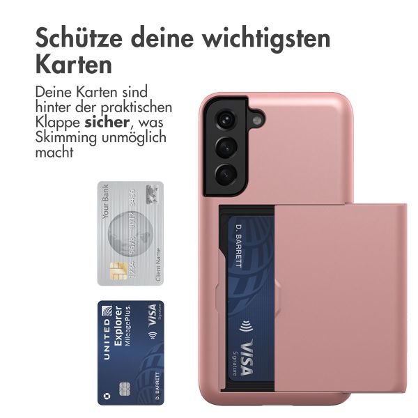 imoshion Backcover mit Kartenfach für das Samsung Galaxy S21 - Rose Gold