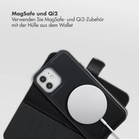 Selencia Olyn Abnehmbare Bookcase mit MagSafe Apple iPhone 12 (Pro) - Schwarz