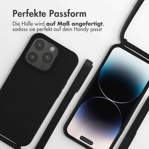 imoshion SilikonHülle mit Band Apple iPhone 14 Pro - Schwarz