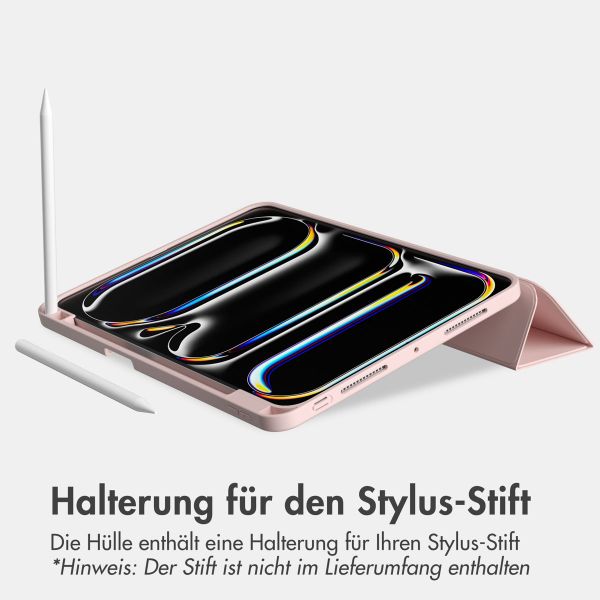 Accezz Smarte Klapphülle aus Silikon Apple iPad Pro 13 (2024) M4 - Rosa
