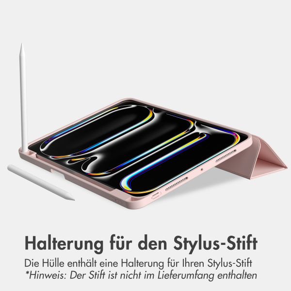 Accezz Smarte Klapphülle aus Silikon iPad Pro 13 (2024) M4 - Rosa