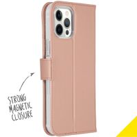 Accezz Wallet TPU Klapphülle Apple iPhone 12 Pro Max - Rosé gold
