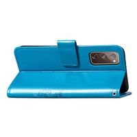 Kleeblumen Klapphülle Samsung Galaxy S20 FE - Türkis