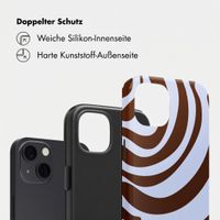 Selencia Vivid Back Cover Apple iPhone 13 / 13 Pro - Dream Swirl Chocolate