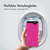 imoshion Powerbank - 20.000 mAh - Schnelles Aufladen und Power Delivery - Hot Pink