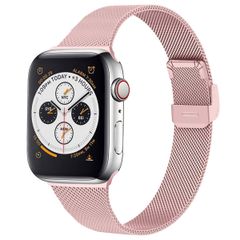 imoshion Milanaise Faltarmband für Apple Watch Series 1 t/m 9 / SE (38/40/41 mm) | Series 10 / 11 (42 mm) - Rosa
