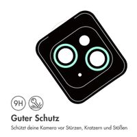 imoshion 2er-Pack Objektivschutz für Kamera für das Apple iPhone 15 / 15 Plus - Green