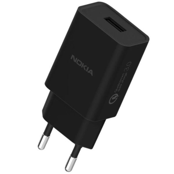 Nokia ﻿Original Power Adapter – Ladegerät – USB-Anschluss – 18 Watt – Schwarz