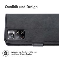 imoshion Luxuriöse Klapphülle für das Xiaomi Redmi Note 11 (4G) / Note 11S (4G) - Schwarz