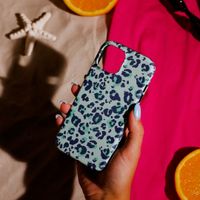 Selencia Vivid Back Cover Apple iPhone 11 - Wild Spots Light Blue