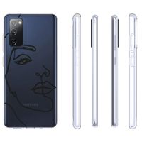 imoshion Design Hülle Samsung Galaxy S20 FE - Line Art Woman Black