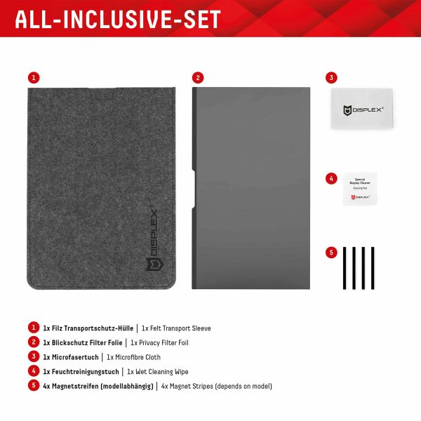 Displex Privacy Safe magnetische Bildschirmschutz für Apple MacBook Pro 14.2 Zoll