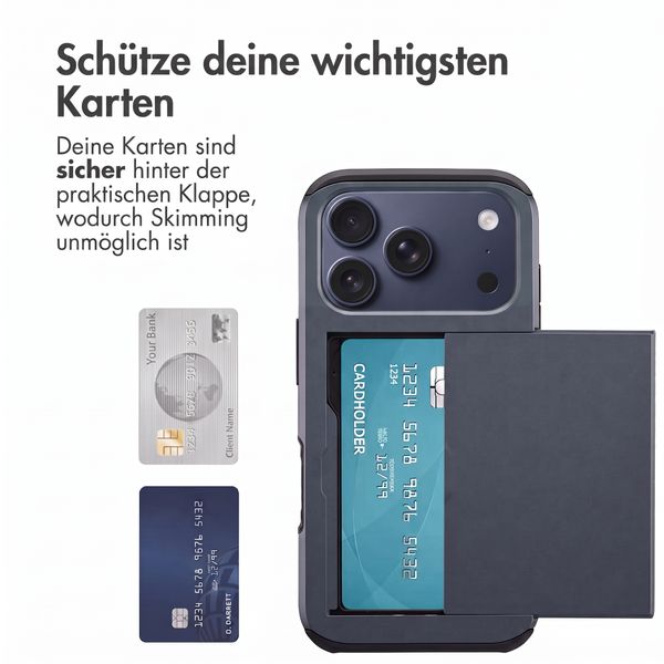 imoshion Backcover mit Kartenfach Apple iPhone 18 Pro / 17 Pro - Dunkelblau