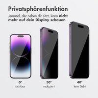 Accezz Sichtschutz-Schutzglas mit Applikator Apple iPhone 13 / 13 Pro / 14 / 16e