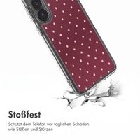imoshion Design Hülle Samsung Galaxy S25 - Polka Dot Bordeaux