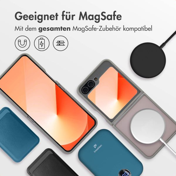 imoshion Color Guard Back Cover mit MagSafe für das Samsung Galaxy Z Flip 6 - Grau