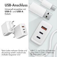 imoshion 65 Watt Ladegerät | 2x USB-C + 1x USB-A - Weiß