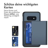 imoshion Backcover mit Kartenfach für das Samsung Galaxy S10e - Dunkelblau