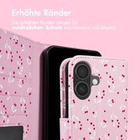 imoshion Design Klapphülle Apple iPhone 16 - Blush Berries