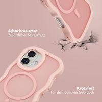Selencia Wavy Backcover mit MagSafe Apple iPhone 16 - Soft Pink