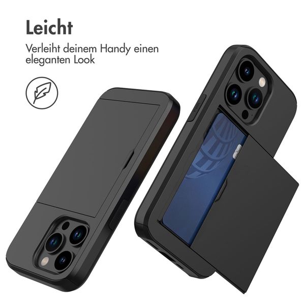 imoshion Backcover mit Kartenfach Apple iPhone 15 Pro - Schwarz