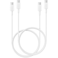 Samsung 2x Original USB-C-zu-USB-C-Kabel in Fabrikverpackung - 1 meter - 25 Watt - Weiß